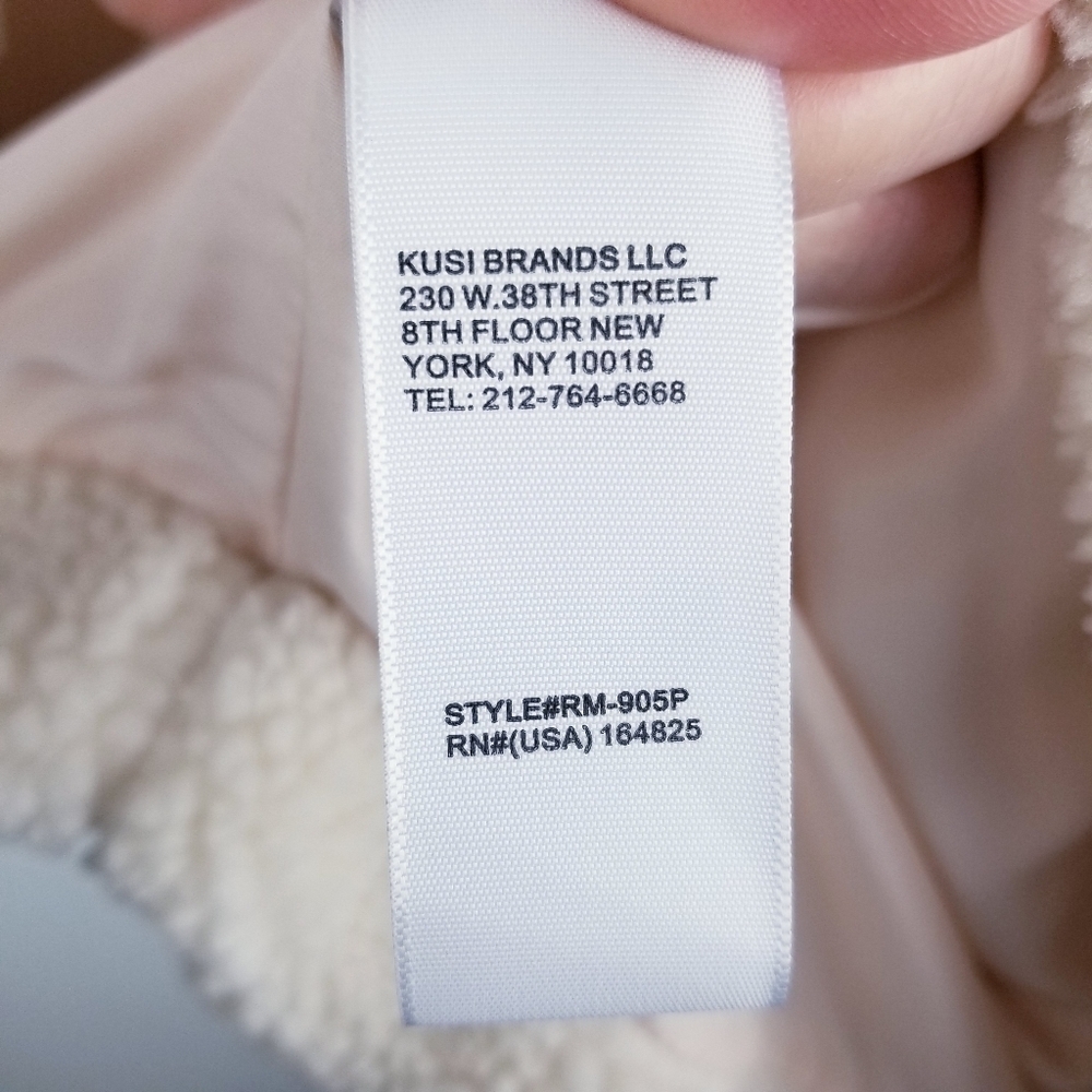 Rebecca Minkoff Ivory Cream Harley Faux Fur Teddy Coat Jacket size Large - Picture 7 of 7